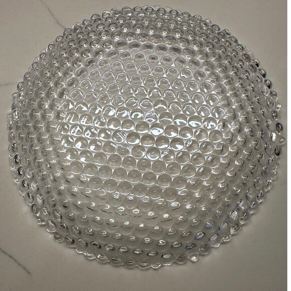 Set of 4 Vetropuro Turkish Bubble Pebble Ice Glass Dalad Dessert Plate EUC - Picture 5 of 8